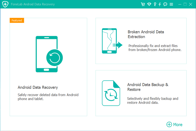 välj android data recovery