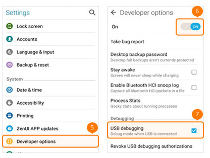 Come abilitare il debug USB