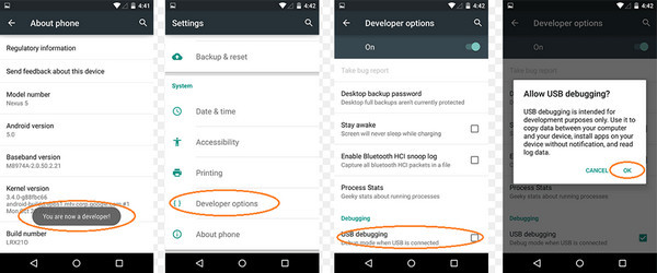 How to Enable USB Debugging