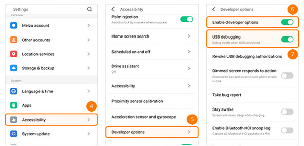 Aktivér USB-debugging på MEIZU