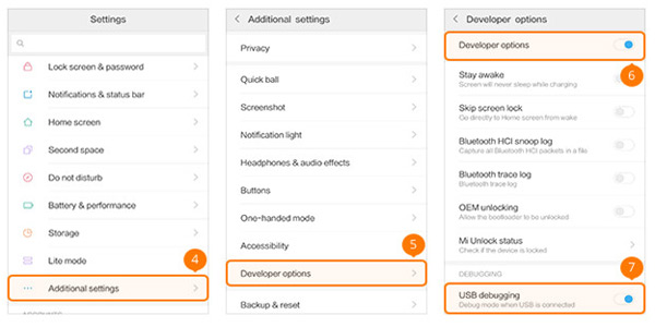 Включить отладку по USB на Xiaomi