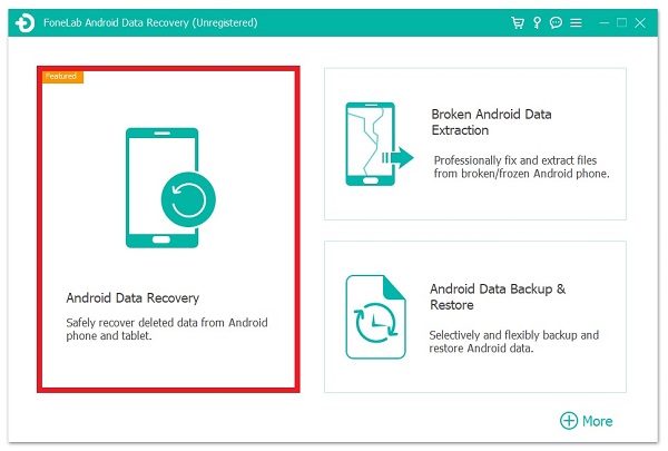 vyberte Android Data Recovery