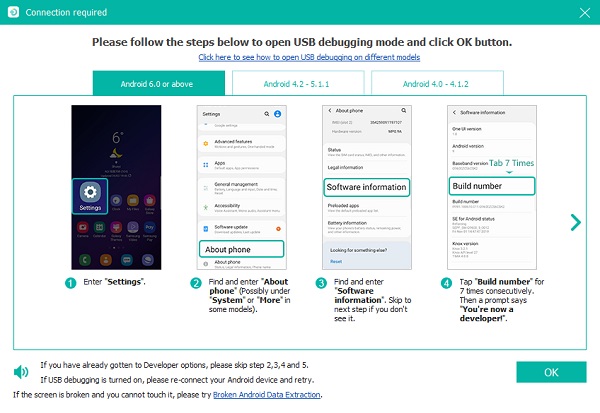 conecte seu dispositivo Android a um computador via cabo USB