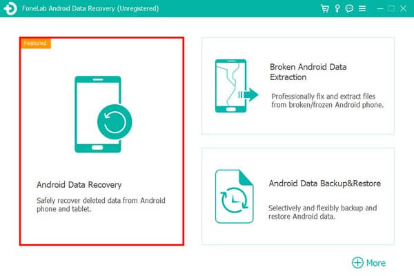 Choose the Android Data Recovery