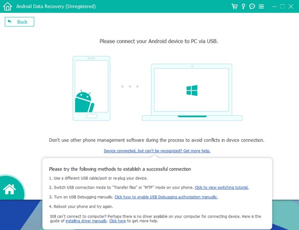 click the Device connected