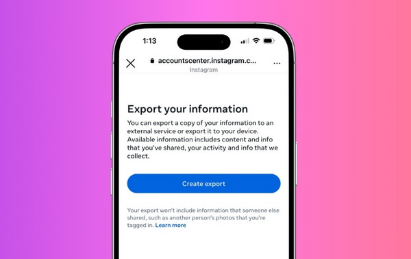 Request Instagram Data Download