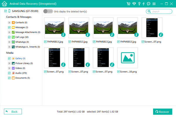 Go For Recover Button