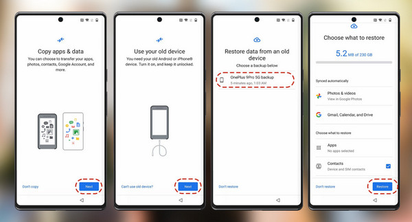 Restore Backup During Initial Setup