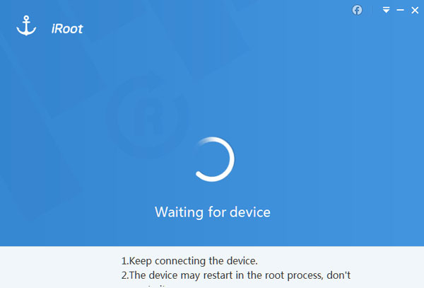 Launch the iRoot software