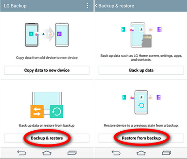 Gelöschte Dateien mit LG Backup wiederherstellen