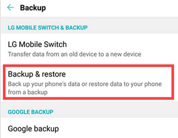 Recover LG Photo from LG Backup