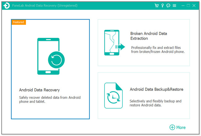 choose the Android Data Recovery section