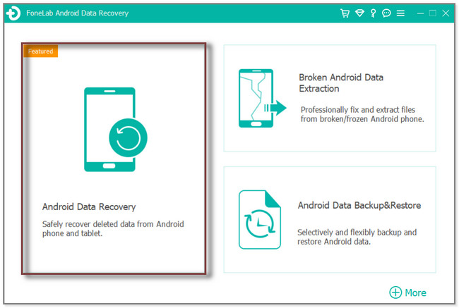 select the Android Data Recovery section