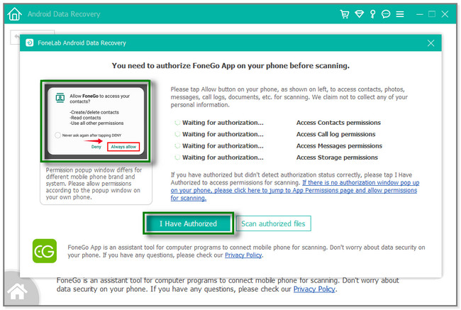 install the FoneGo app