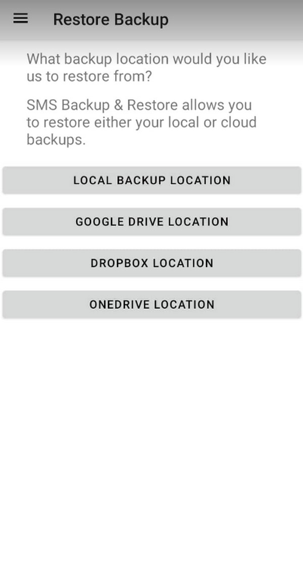 follow the remaining processes carefully to restore your messages