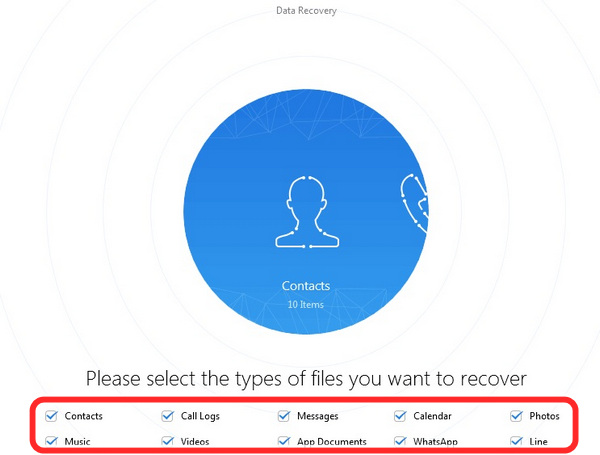 choose the type of files