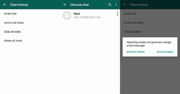 restore whatsapp with email