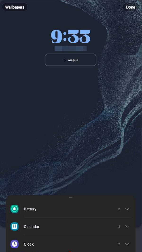 add widgets to lock screen