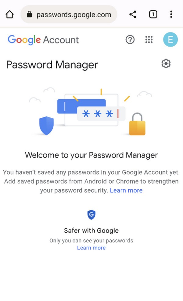 google password manager