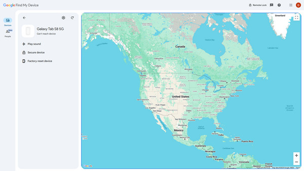 Use Find My Device Options