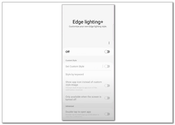toggle on off slider