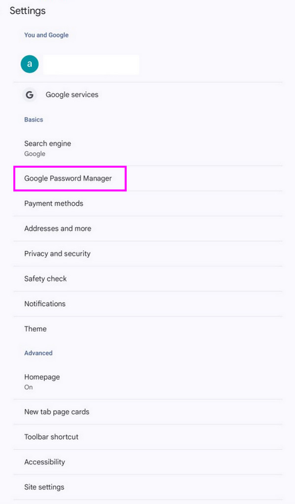 add password to password manager