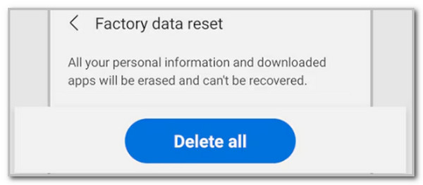 tap delete all