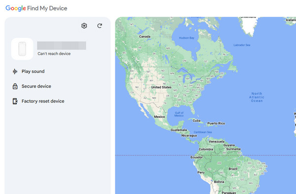 remove pin using find my mobile