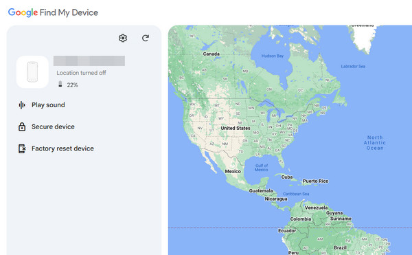 reset android using find my device