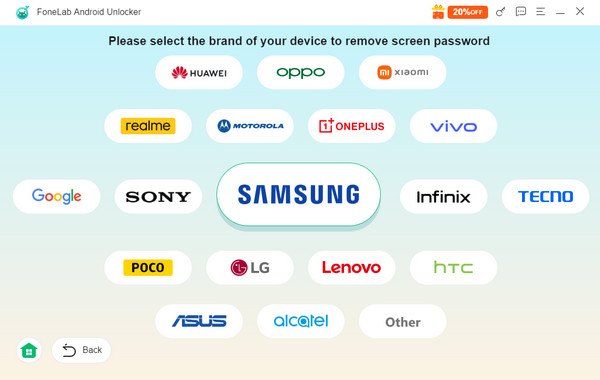 Click Samsung Button