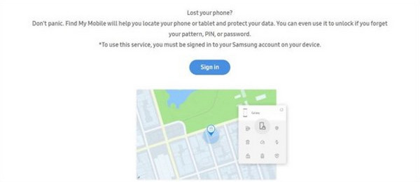Select Sign In Button