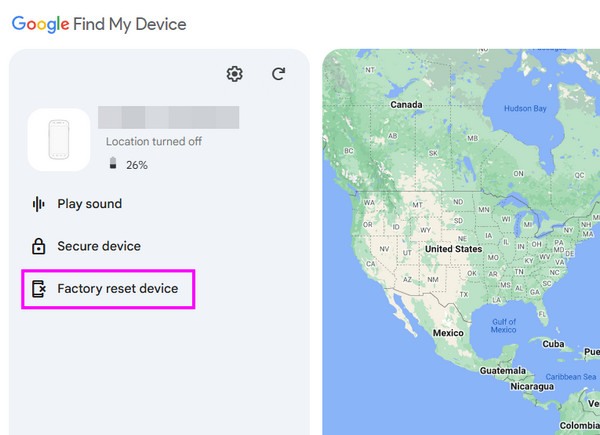 unlock android n find my device