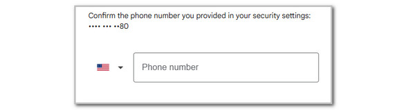 enter phone number