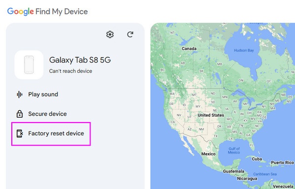 unlock samsung via find my device