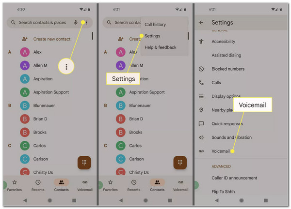 tap voicemail