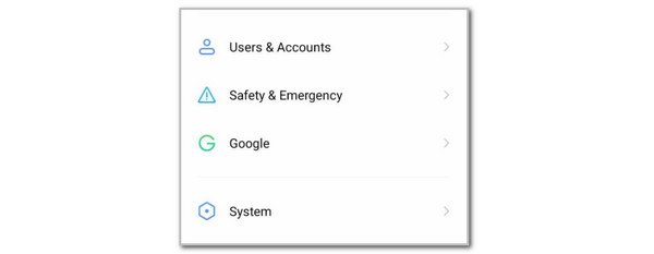 tap google button
