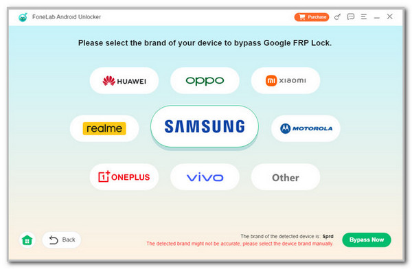 Choose Android Brand