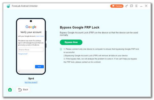 Click Bypass Now Button
