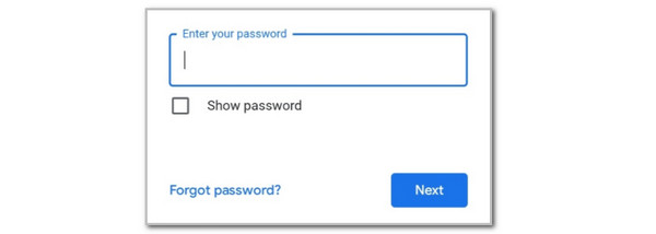 Tap Forgot Password Button