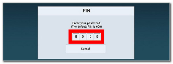 enter password