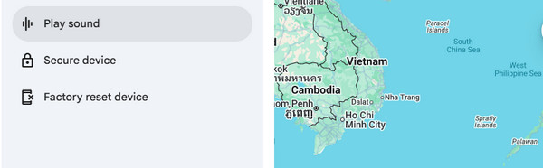 Select Factory Reset Device Button