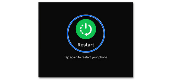 Tap Restart Button