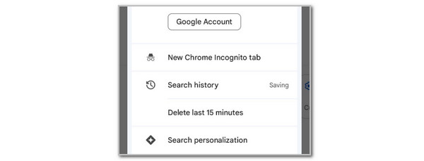 tap google account