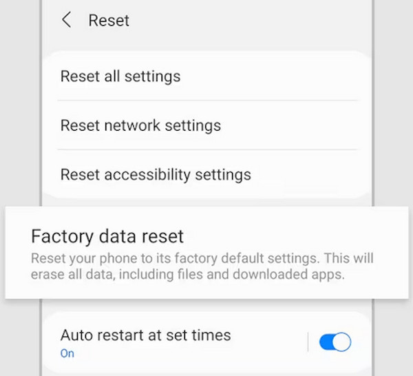 perform a reset