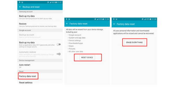 Tap Erase Everything Button