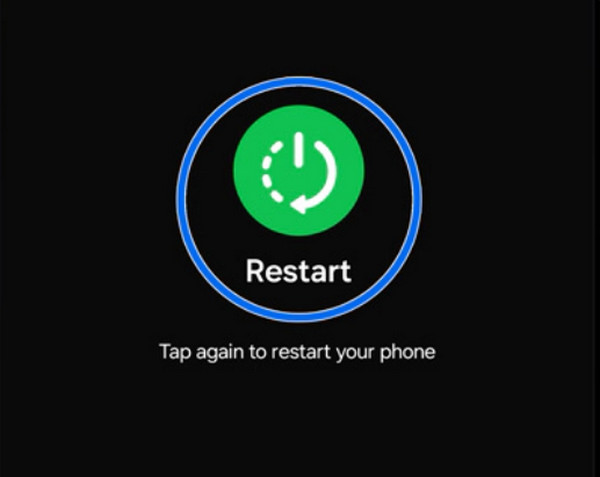 Tap Restart Button