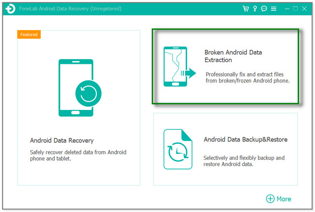 choose the Broken Android Data Extraction section
