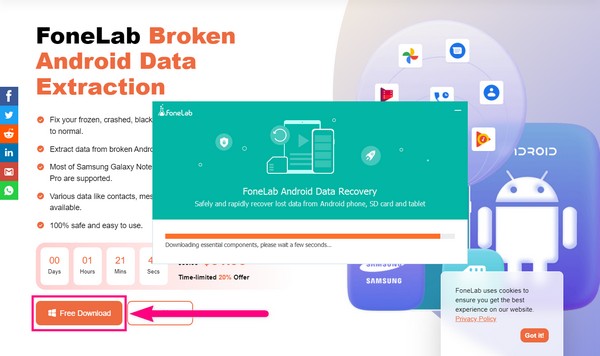 FoneLab Extraction de données Android cassée