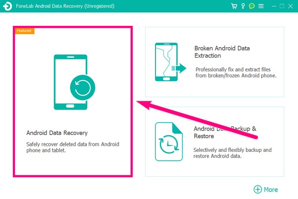 Android Data Recovery -ominaisuus