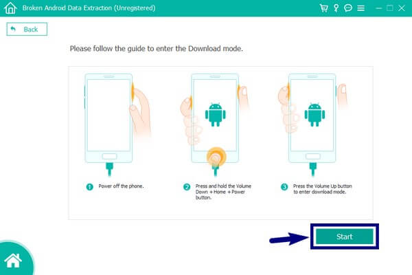 entrare nella modalità Download